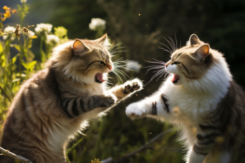 Een gevecht tussen katten is vaak de oorzaak van een abces en dit kan weer de oorzaak zijn van pijn aan de borstkas bij een kat.