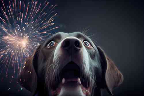 Hond vuurwerk angst